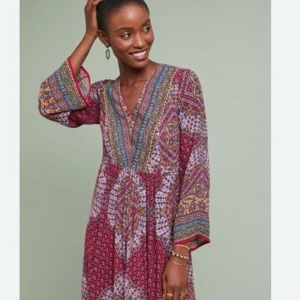 Anthropology Avalon boho dress size S